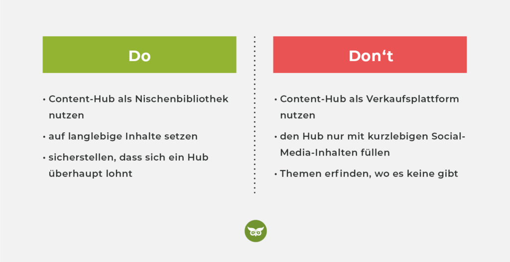 Dos and Donts beim Content-Hub