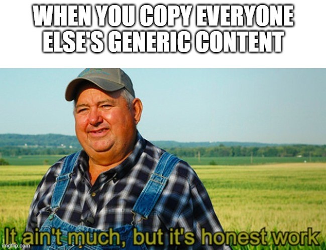 Meme kopierter Content 
