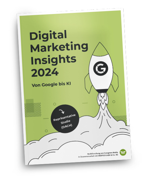 Cover der Studie "Digital Marketing Insights 2024" von Evergreen Media