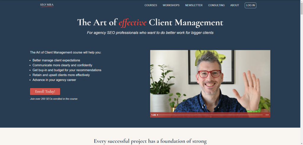 The Art of Client Management an SEO MBA course